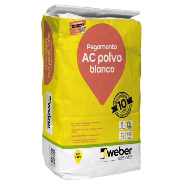WEBBER ADHESIVO AC BLANCO 20 KG