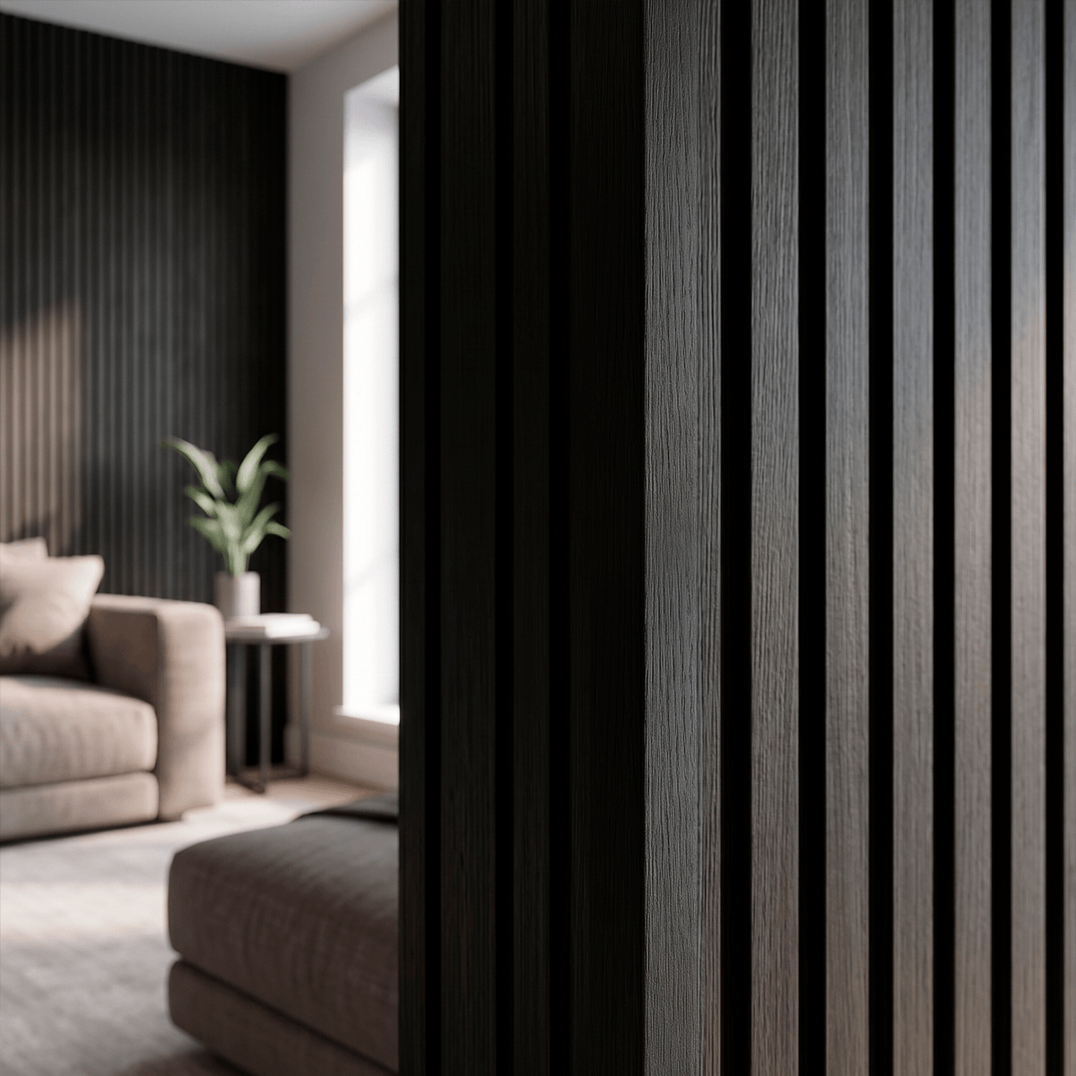 ANGULO WALL PANEL NEGRO EBANO
