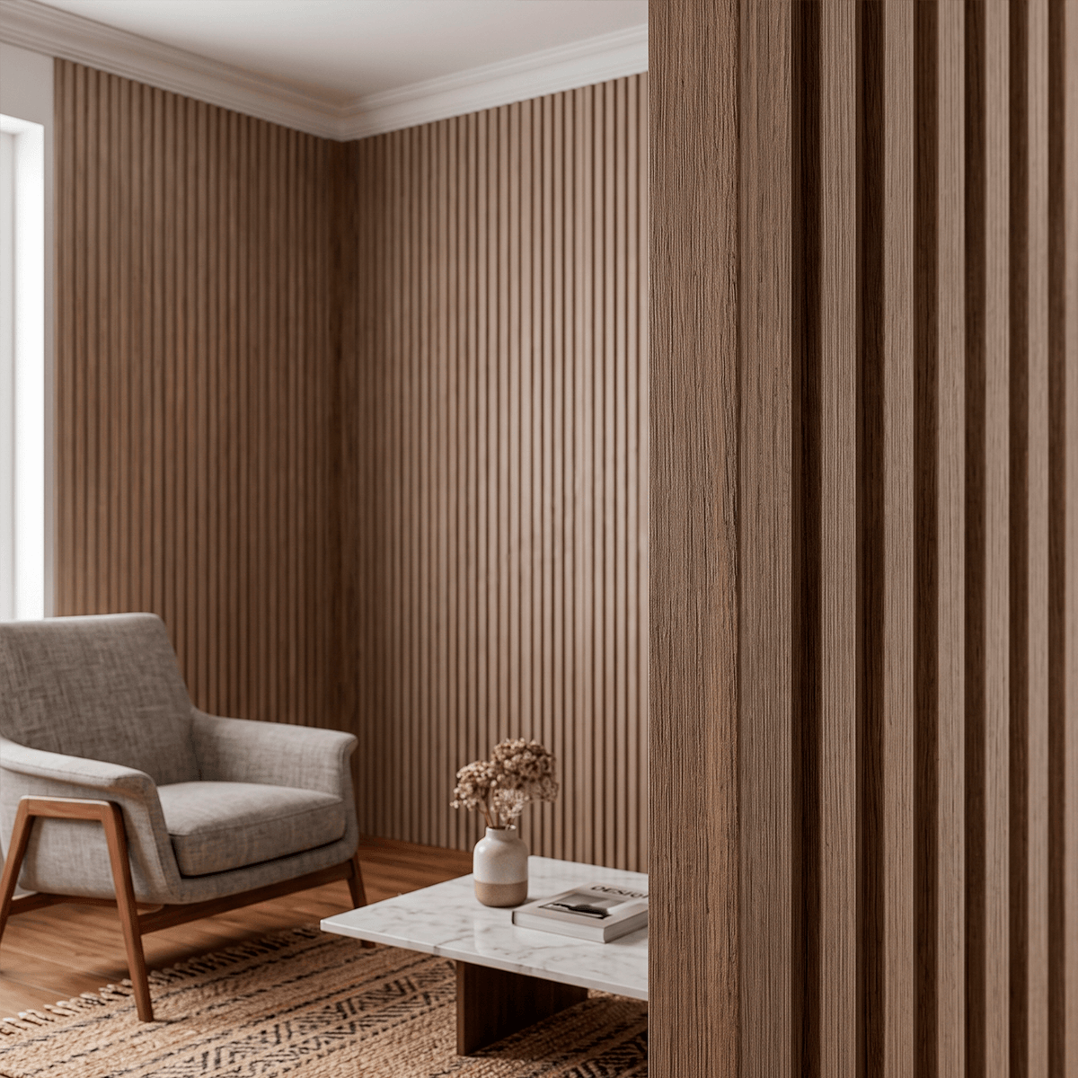 ANGULO WALL PANEL ROBLE OSCURO