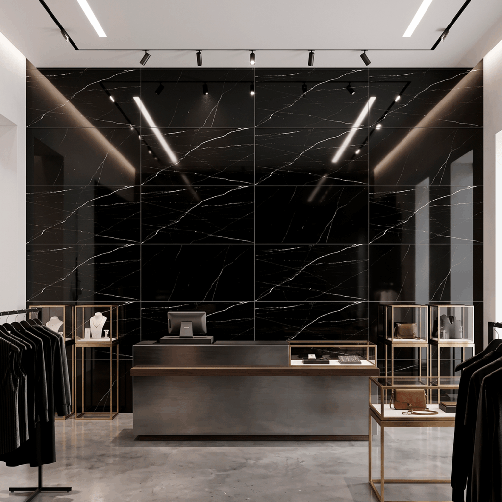 PORCELANATO MARMOL NEGRO