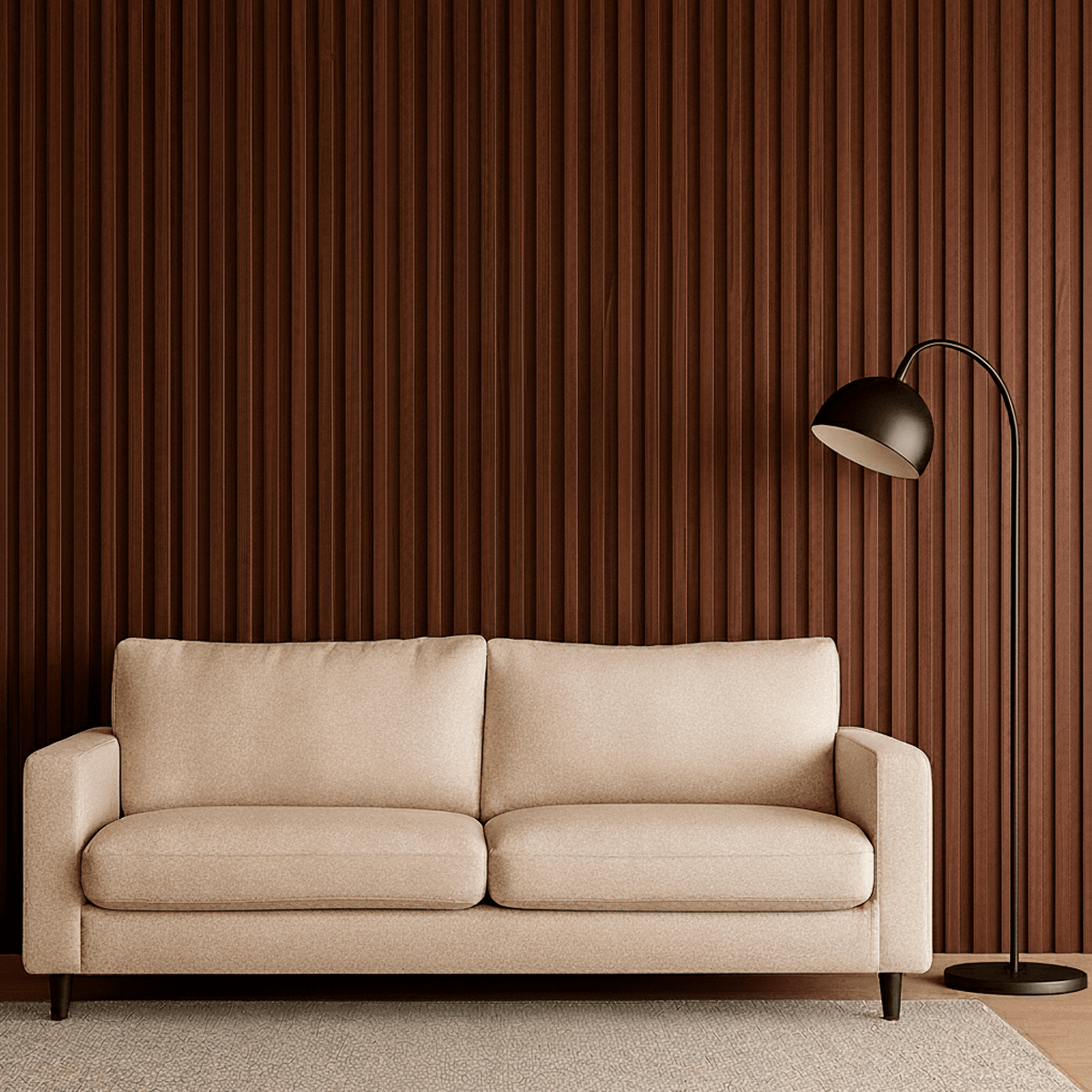 WALL PANEL WPC ROBLE OSCURO