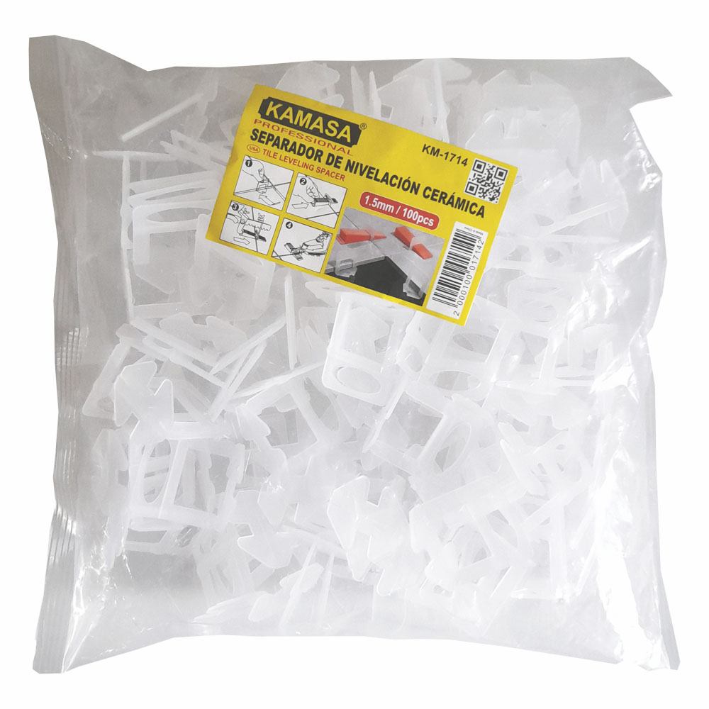 NIVELADORES PORCELANATO 1.5 MM 100 PCS