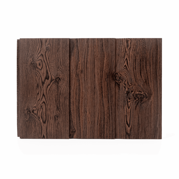 METAL SIDING DARK WOOD 3 TABLAS