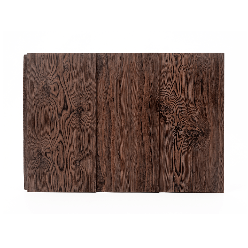 METAL SIDING DARK WOOD 3 TABLAS